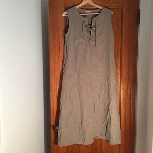 Beautiful seafoam green linen maxi